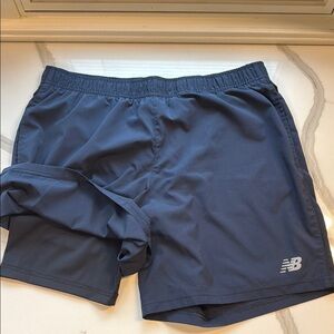 New Balance Blue Athletic Shorts Lightweight Breathable